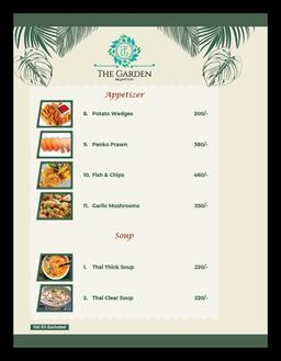 Appetizer Menu