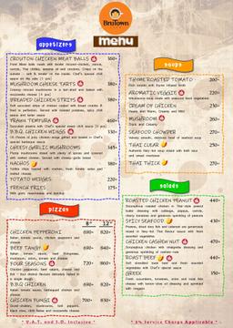 Fast Food Menu