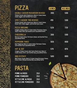 Pizza Menu