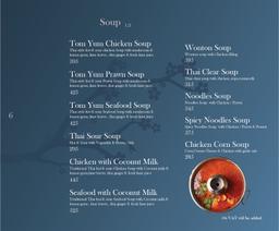 Soup Menu