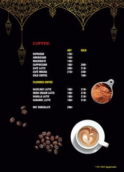 Coffee Menu