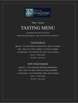 TASTING MENU