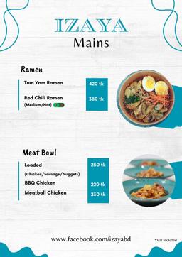 Ramen Menu