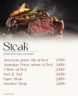 Steak Menu