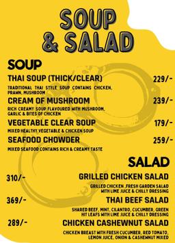 Soup & Salad Menu